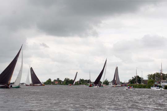 Skûtsjes in de Folkertsleat