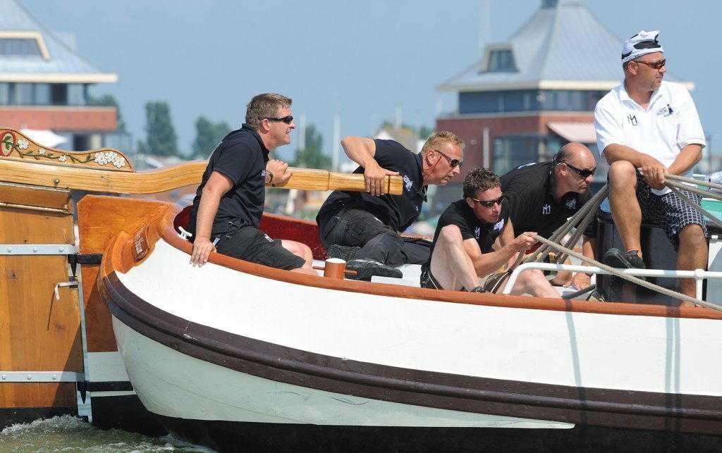 Lodewijk Hzn. Meeter (Huizum) finishte na een valse start als zevende 