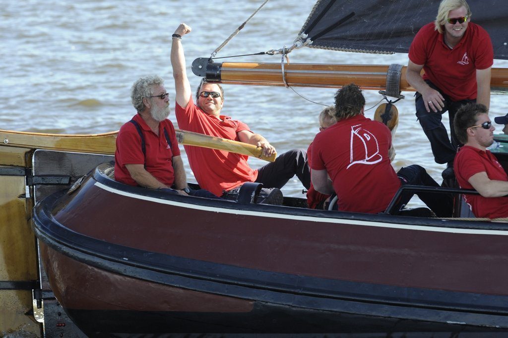 Schotenman Bernard Hofman ditmaal als schipper van Drachten