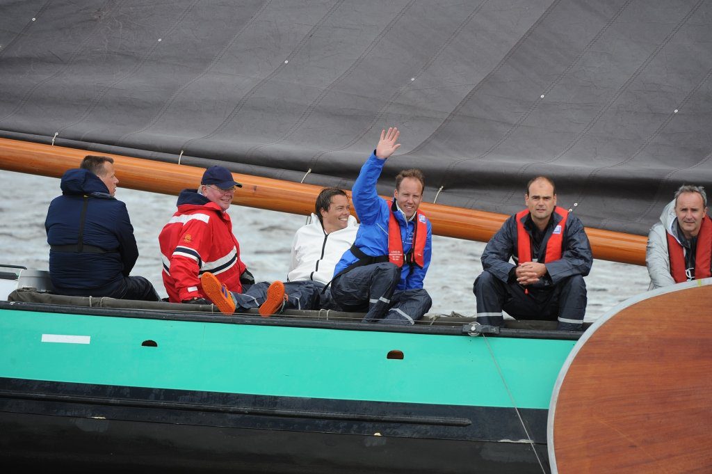 Rabo Noordoostpolder op het Lemster skûtsje