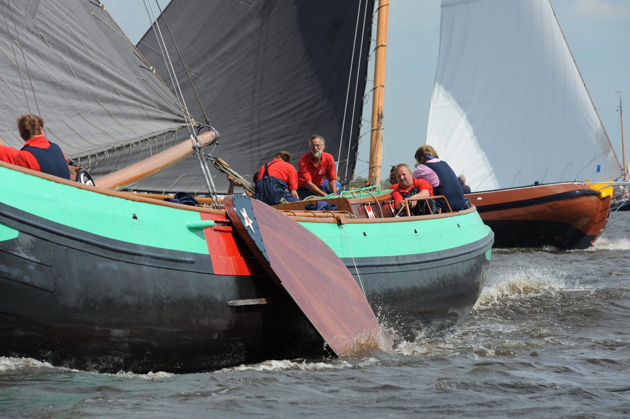 Langweer met schipper Anne Tjerkstra in 2008