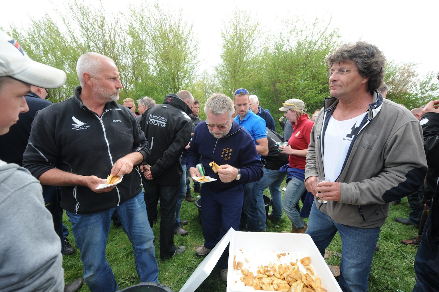 Na afloop napraten met een hapje...