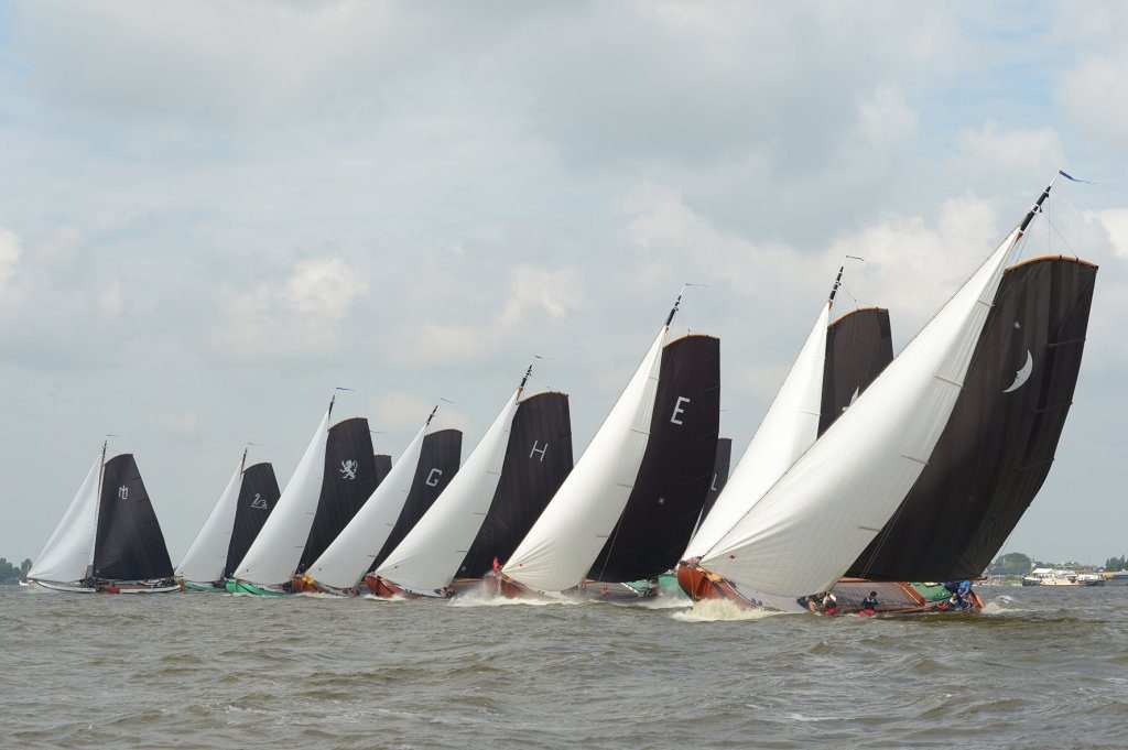 De start op de Hegemer Mar bij Woudsend