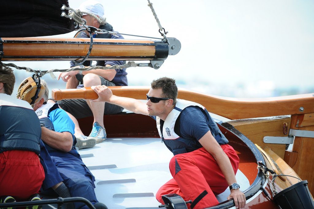 Concentratie bij schipper Klaas Westerdijk (d'Halve Maen)