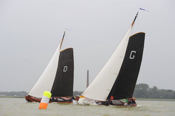 Grou sloeg toe aan het begin van de tweede route