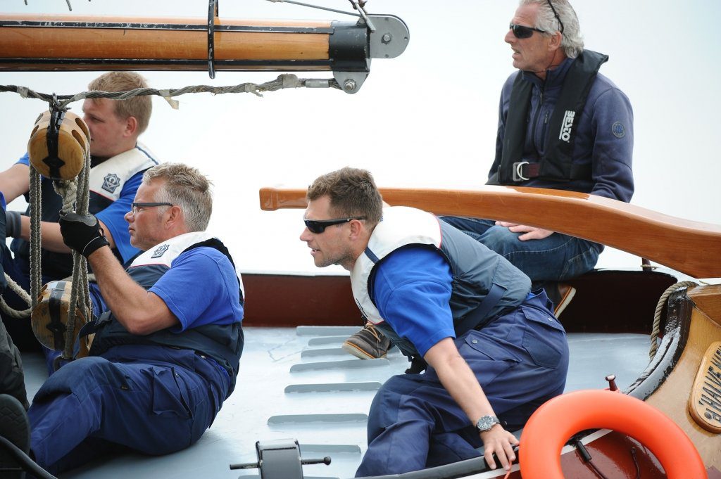 Concentratie bij schipper Klaas Westerdijk (d'Halve Maen)