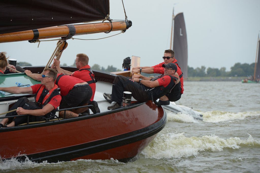 Gerhard Pietersma (Earnewâld) bij ronden van de ton