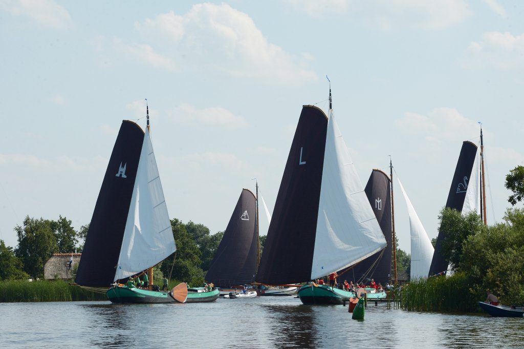 Overal op het wedstrijdwater werd strijd geleverd