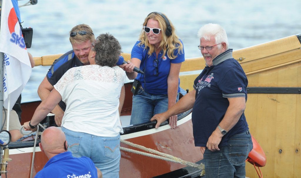 Een tút van mem Neri voor schipper Dirk Jan Reijenga