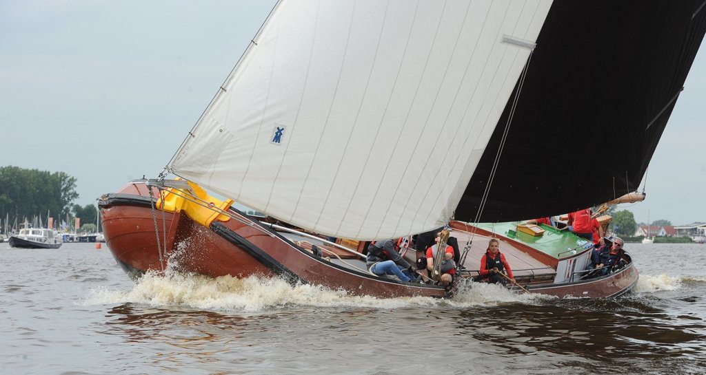 Grou op weg naar de tweede plaats tijdens de middagwedstrijd