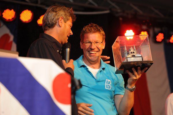 Pieter Meeter (Bolsward) pakte de dagoverwinning op het Sneekermeer