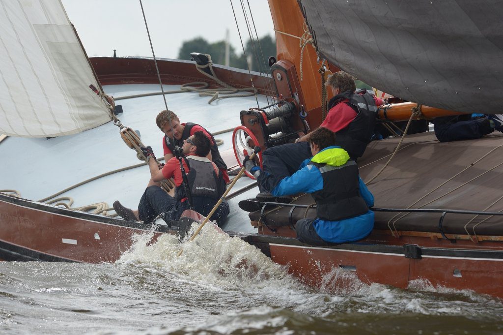 Het Grouster voordek in actie