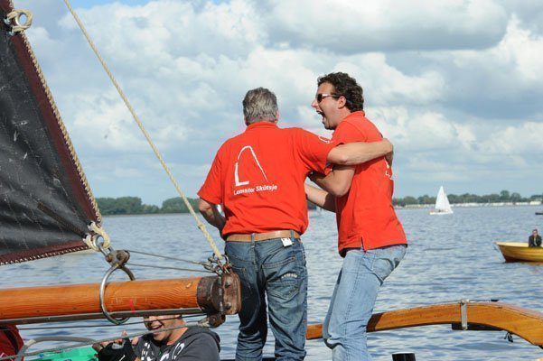 Vreugde aan boord van Lemmer met schipper Jurjen Bijlholt