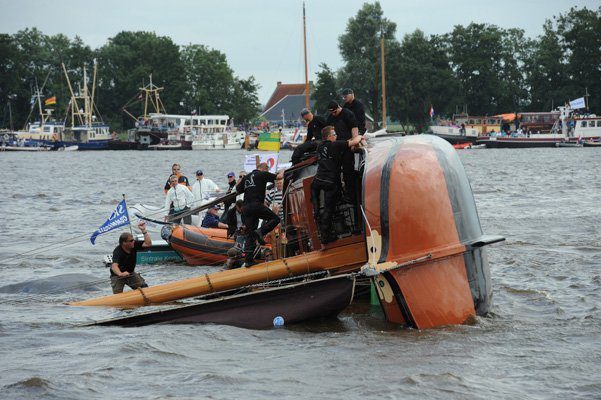 Langweer sloeg om op eigen water