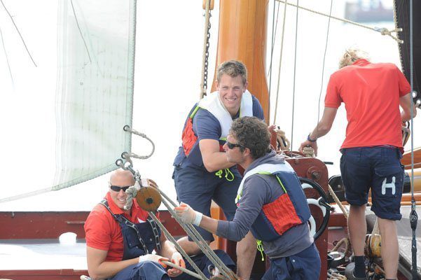 Aan boord van de Gerben van Manen (H) is men tevreden met de 2e plaats