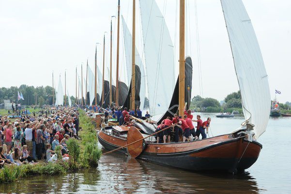 Traditionele walstart in het Grytmansrak