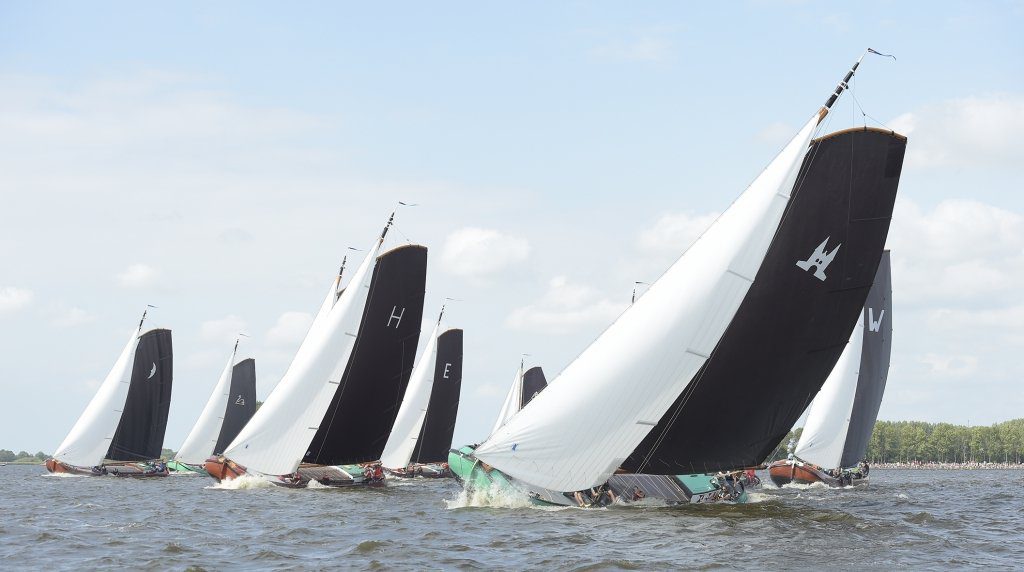 Start op de Snitser Mar bij Terherne