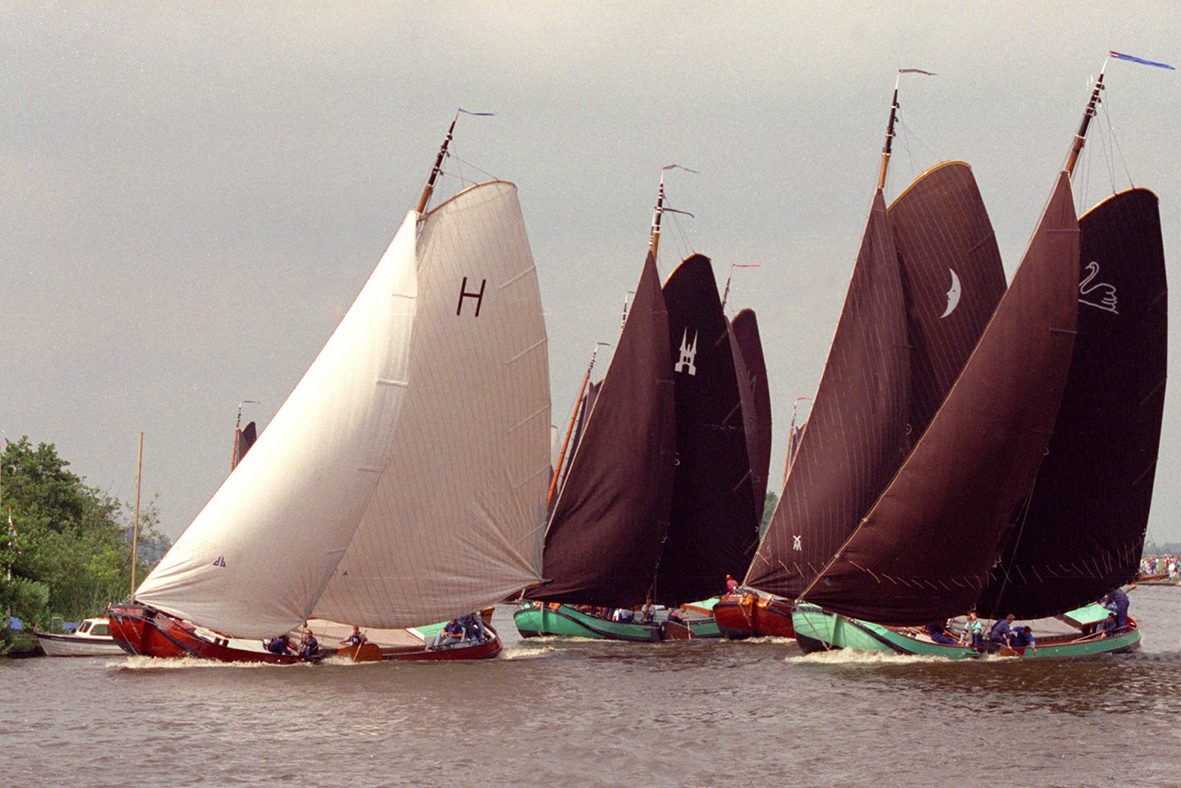 De Gerben van Manen tijdens de wedstrijd in Earnewâld, 1991