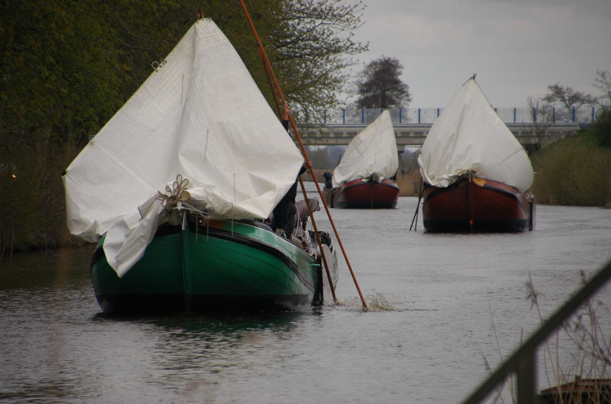 Voor de wind op de fok